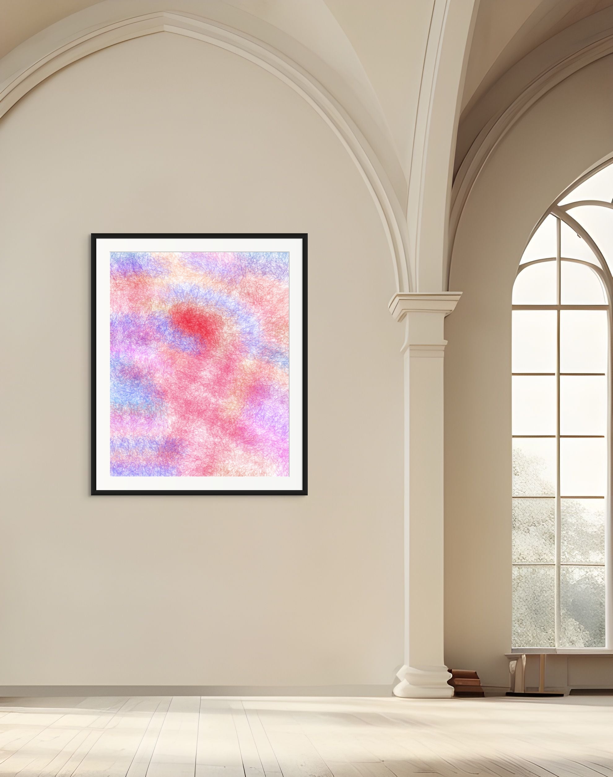 Sapphire Bloom on Velvet No.1