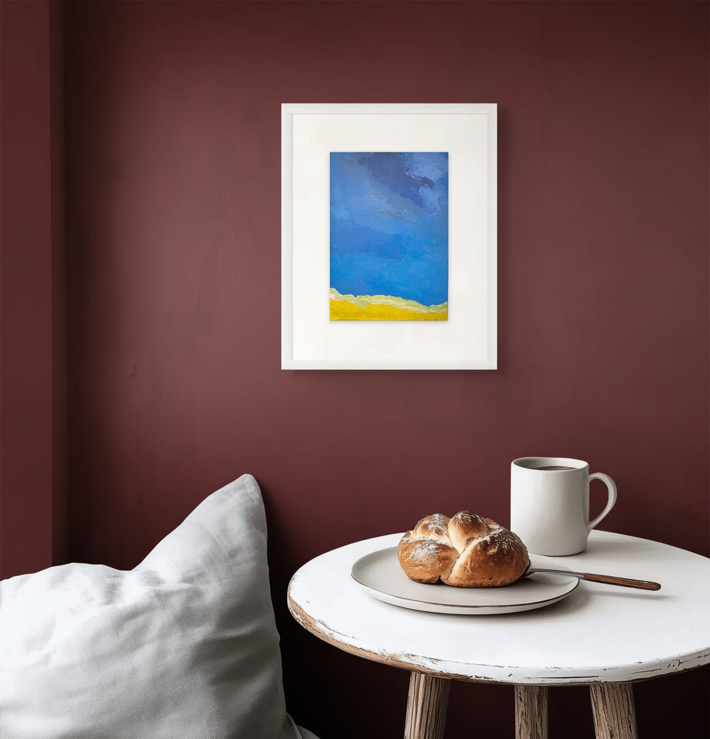 First Light |  Abstract Painting | Minimalist Oil Painting, Framed