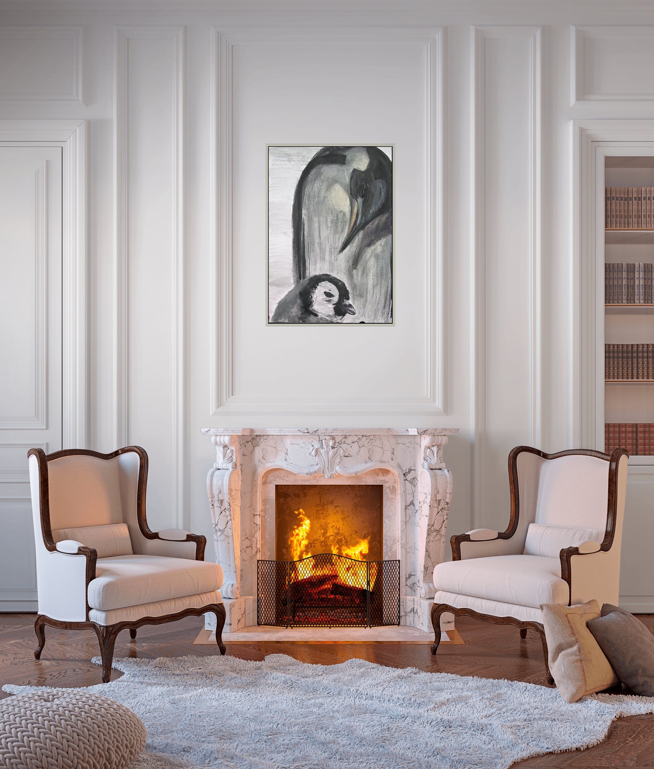 Mother & Child | Penguin Diptych