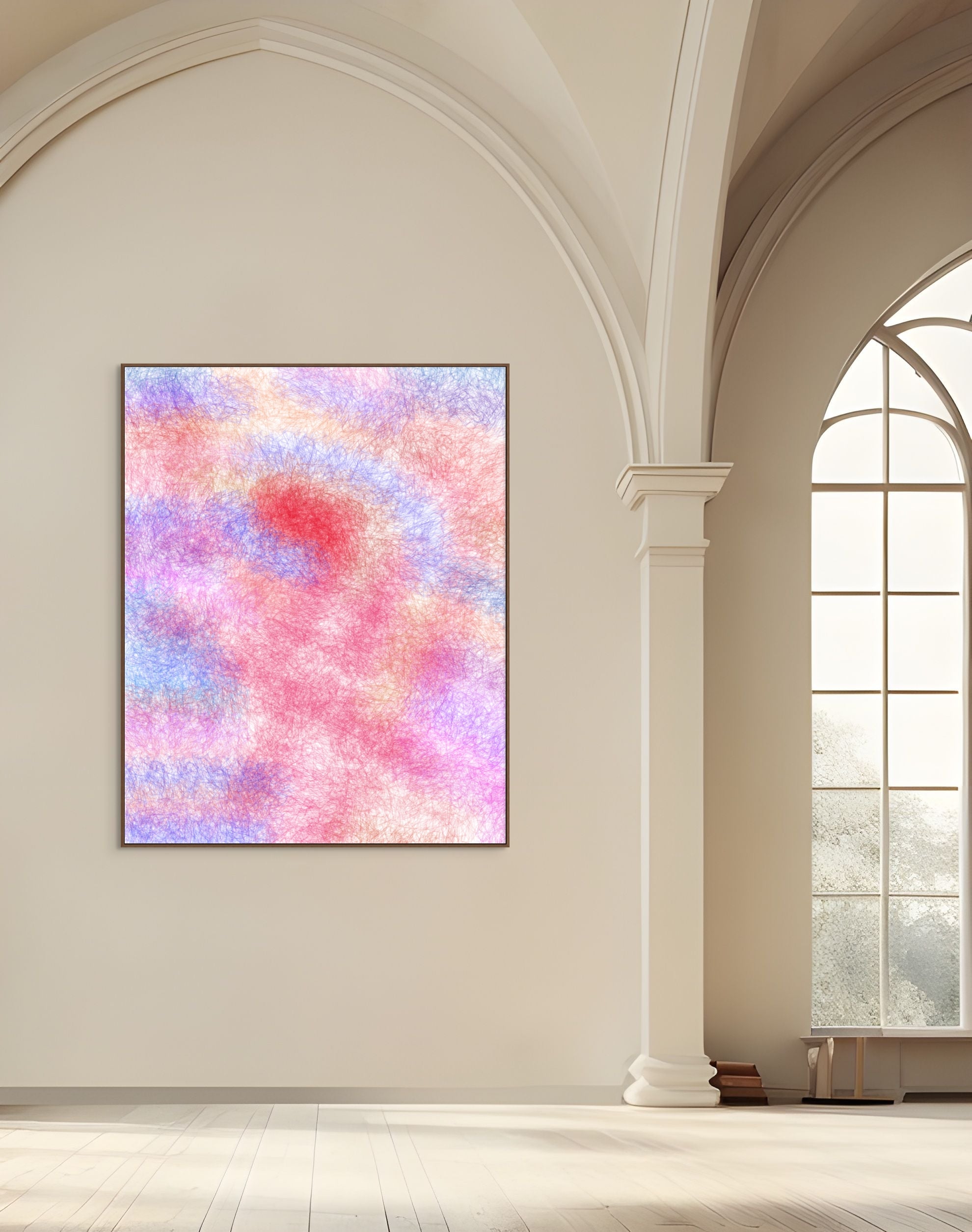 Sapphire Bloom on Velvet No.1