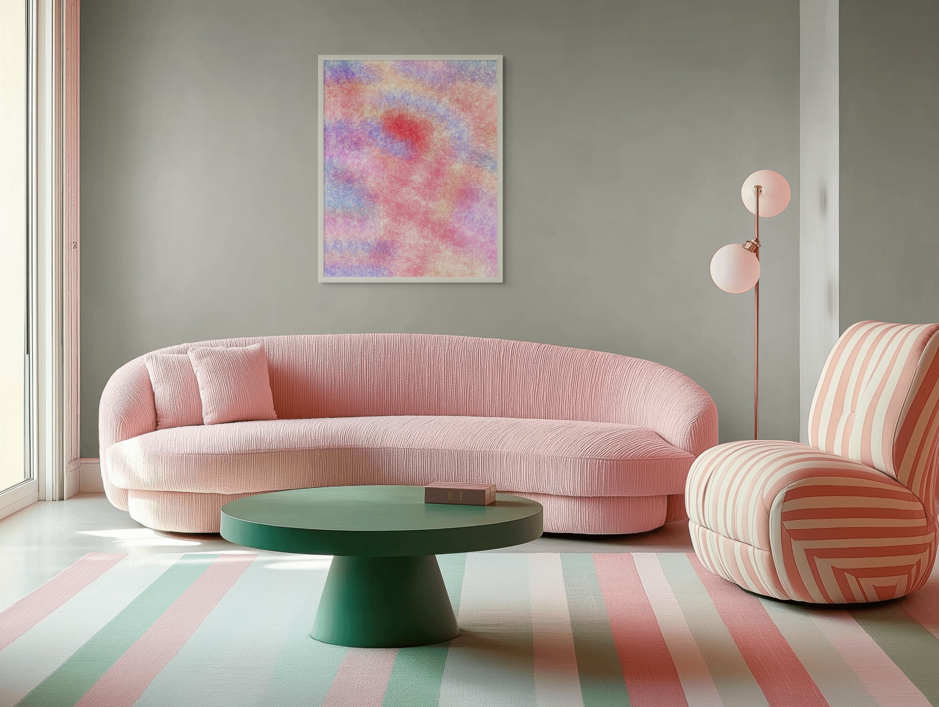 Sapphire Bloom on Velvet No.1