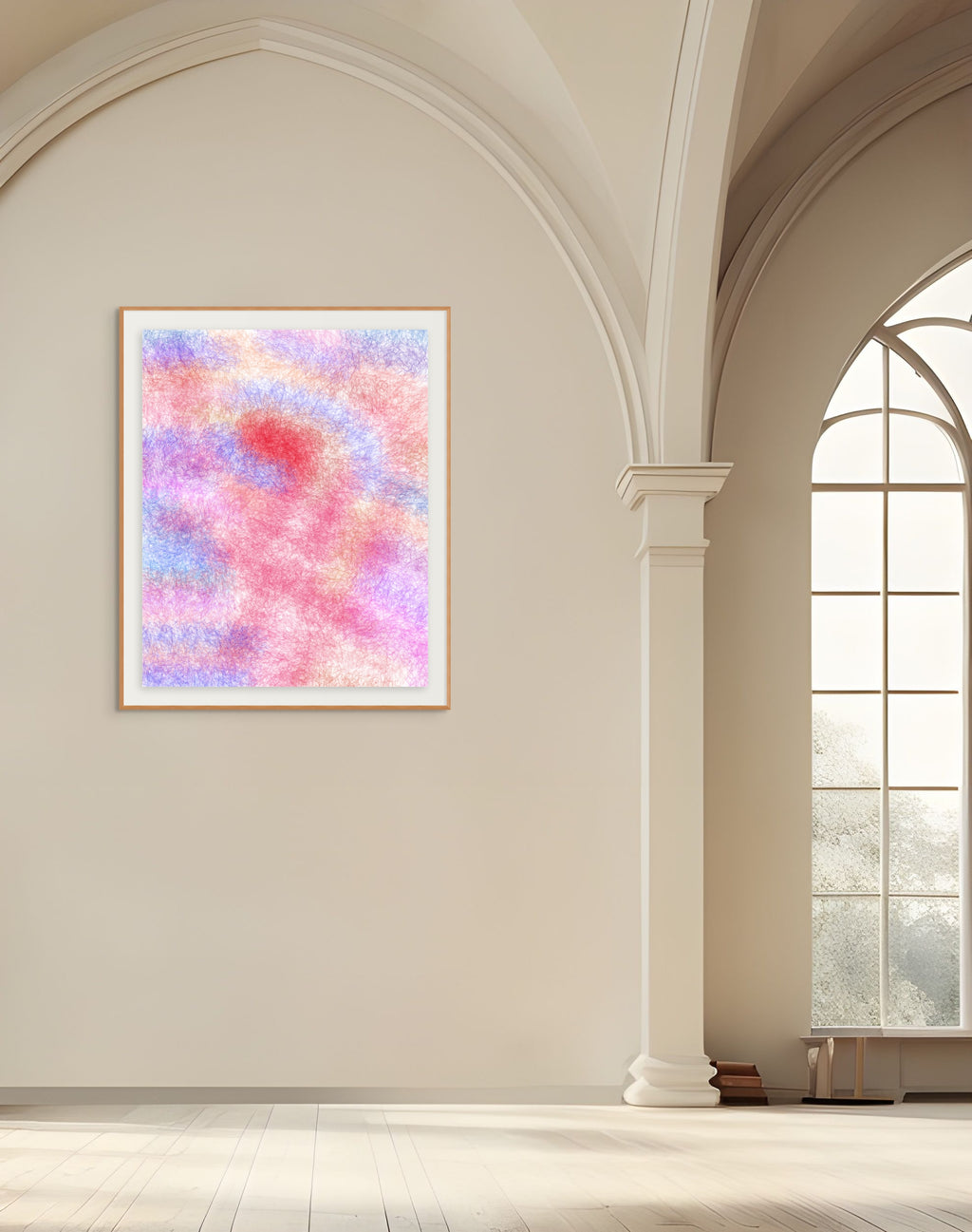 Sapphire Bloom on Velvet No.1