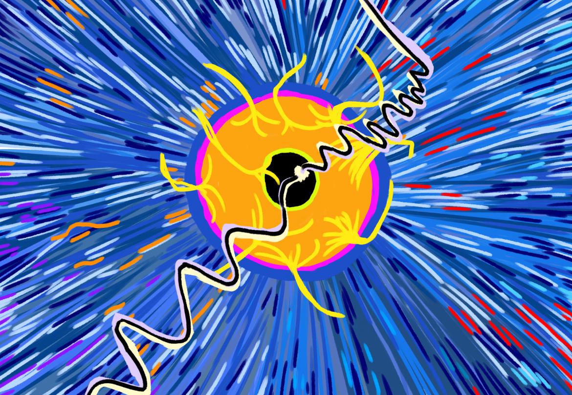 Core Energy - Lyrical Abstract Digital Art | Dynamic Color Explosion Çekirdek (Enerji - Lirik Soyut Dijital Sanat | Dinamik Renk Patlaması)